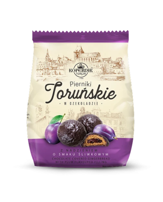 Toruńskie Pierniki® w deserowej czekoladzie Śliwka