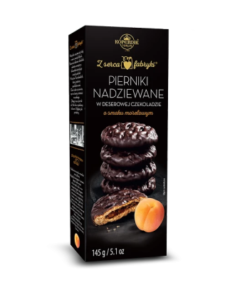 Pierniki nadziewane w deserowej czekoladzie morela