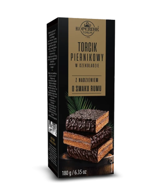 Torcik piernikowy w deserowej czekoladzie rum